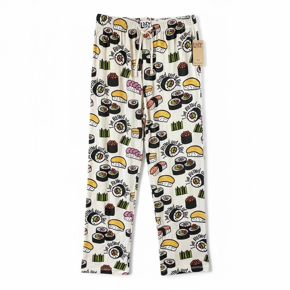 NWT Lazy One Sushi Print Pajama Pants – Unisex Size L